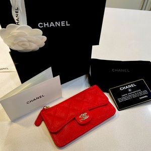 Chanel Flap Zip Wallet